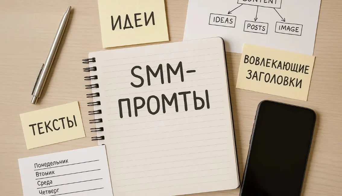 SMM-промты для ИИ: тексты, идеи и вовлекающие заголовки на каждый день